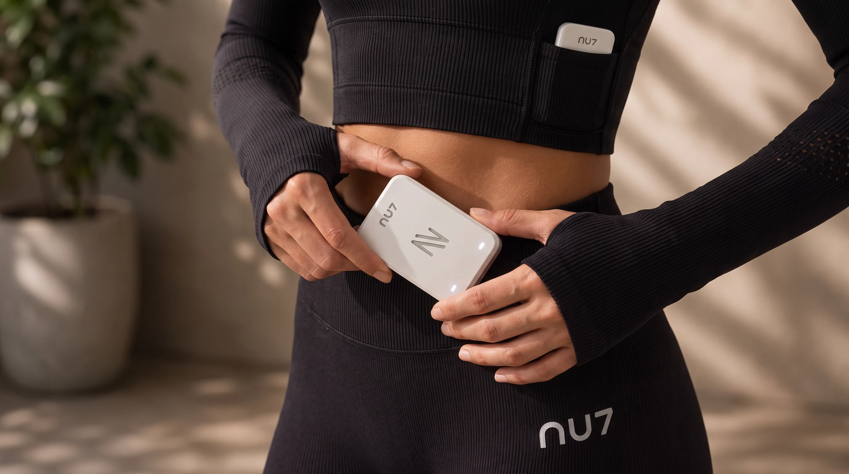 Placing the X1 module into the NU7 waistband